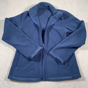 Uniqlo Jacket Womens Medium Blue‎ Full Zip Fleece Casual